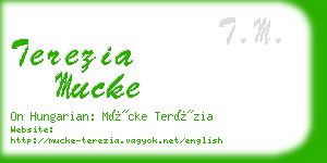 terezia mucke business card